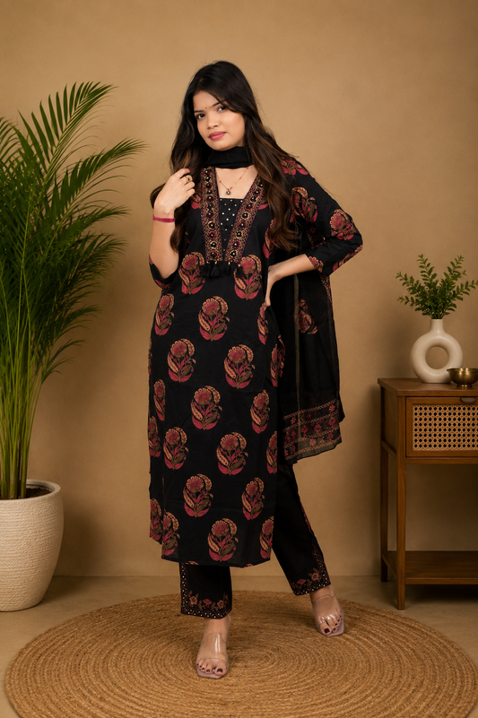 Cotton kurti set