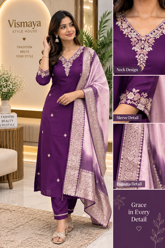 Pure Dola silk designer set