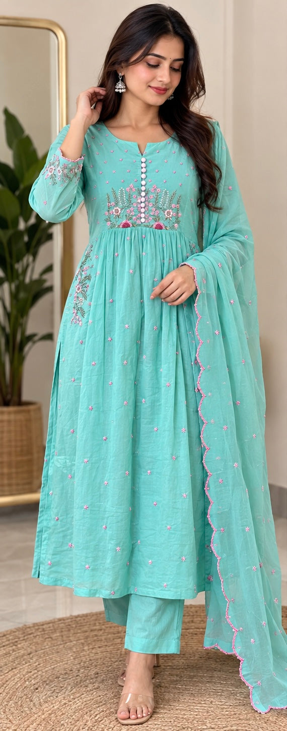 Pure Mul cotton Kurti set