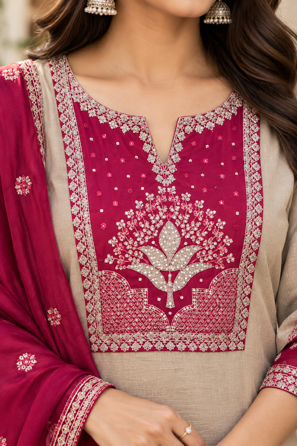 Embroidery Kurti set