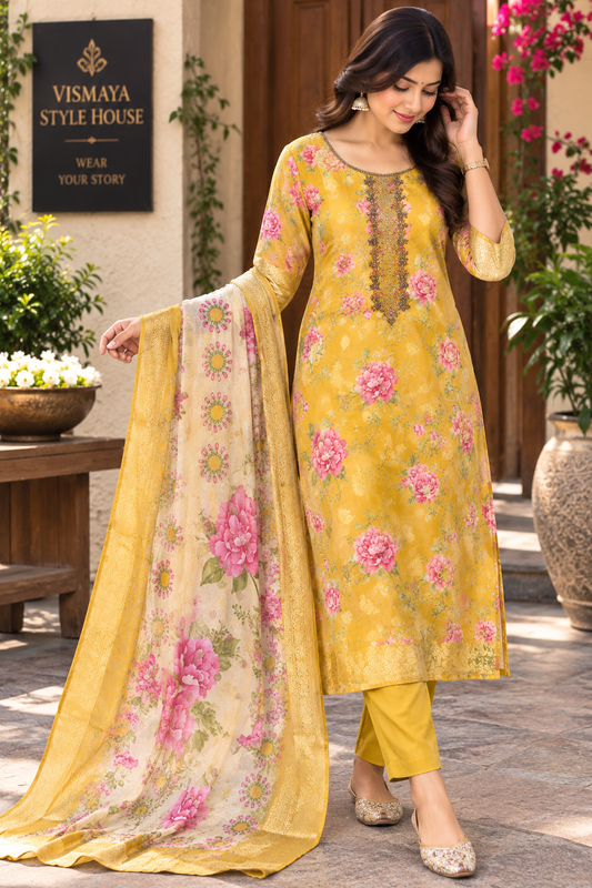 Embroidery kurti set
