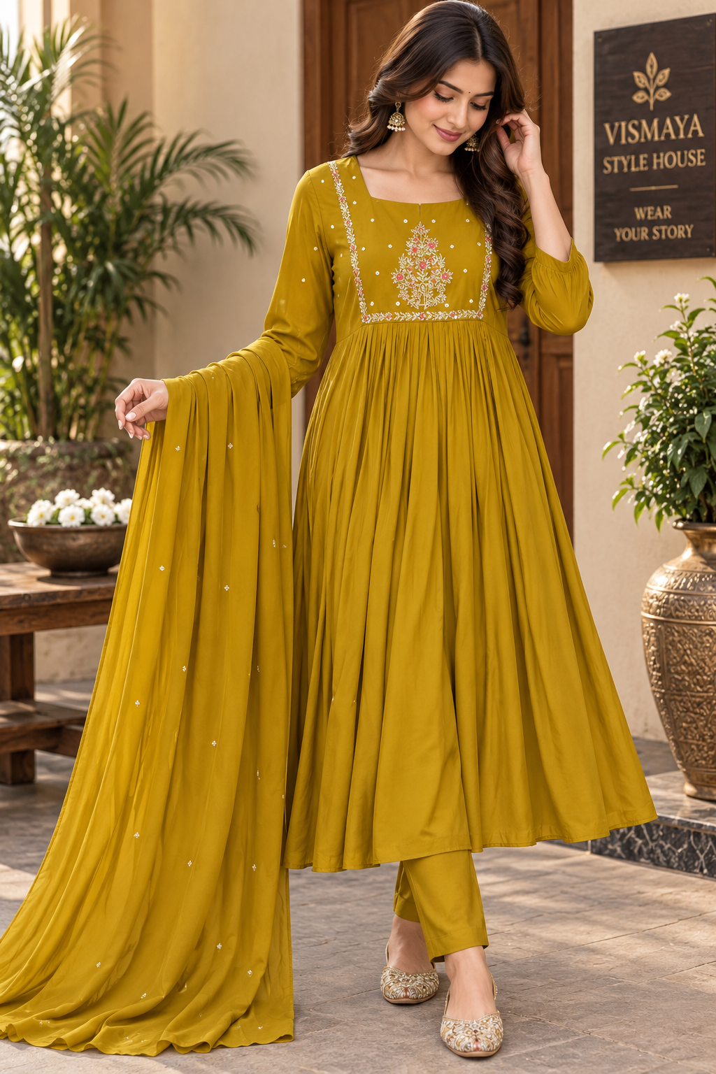 Pure Mul chanderi set