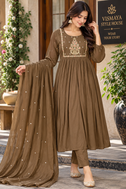 Pure Mul chanderi set