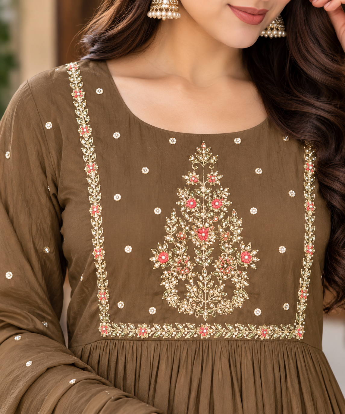 Pure Mul chanderi set
