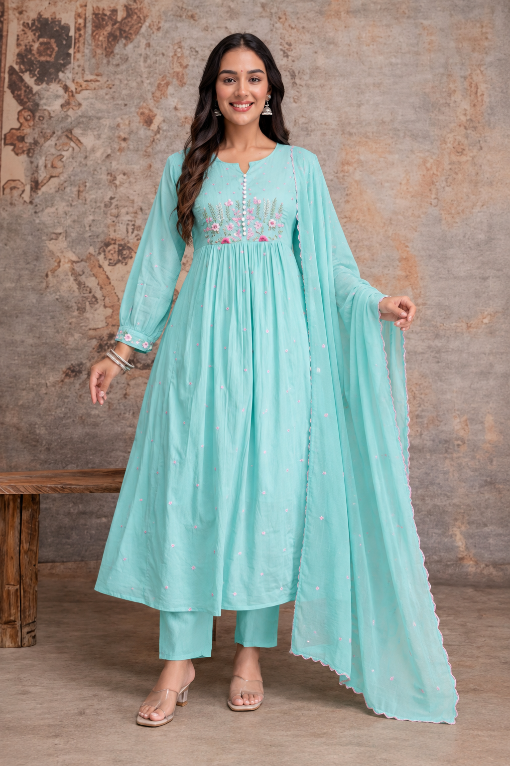 Pure Mul cotton Kurti set