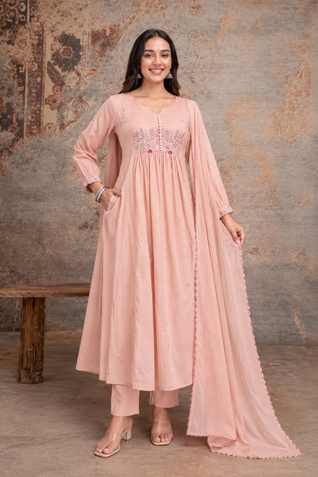 Pure Mul cotton Kurti set