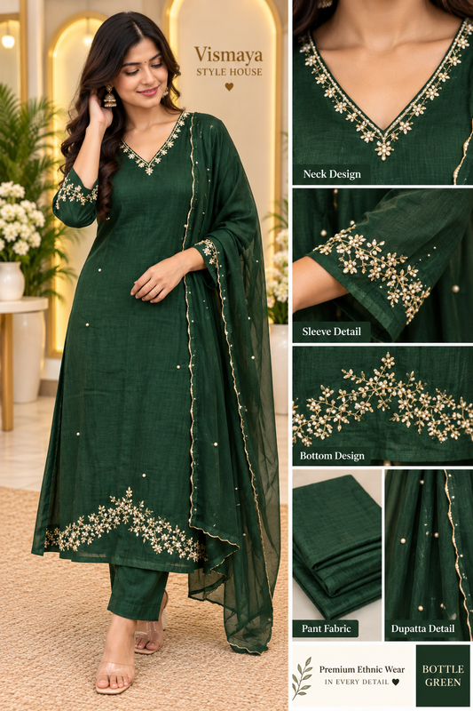 Pure Mul chanderi designer set