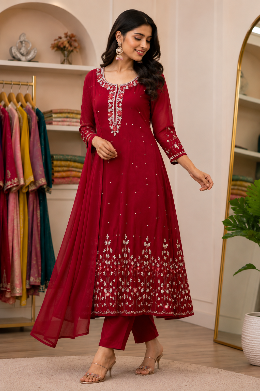 Red pure chinon designer set 045