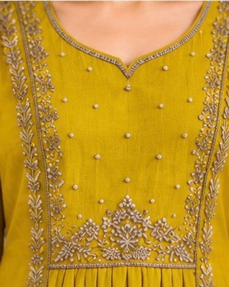 Pure Mul chanderi kurti set