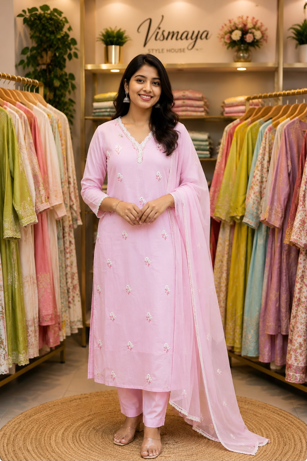 Pure Mul cotton kurti set 005