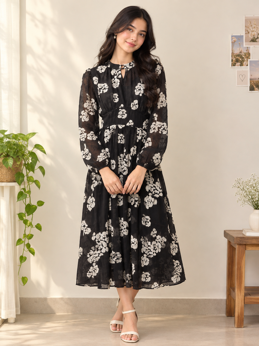 Black western frock
